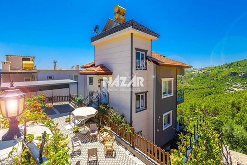 Alanya Mahmutseydi 327 M² Satılık Bahçe / 3+1 Eşyalı Müstakil Ev