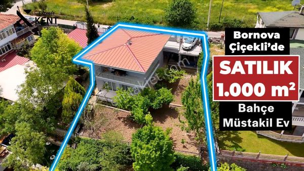 Bornova Çiçekliköy Satılık Bahçe 1.000 M2 | Müstakil Ev 2 Katlı