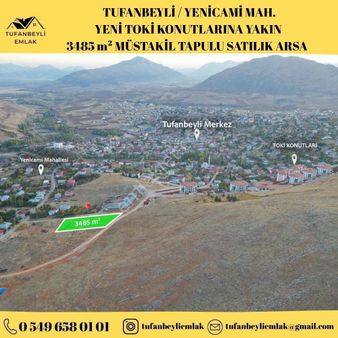 İlçe Merkezinde Yeni Açılan Toki Lere 70mt Mesafede Kaçırılmayacak Fırsat Arsa