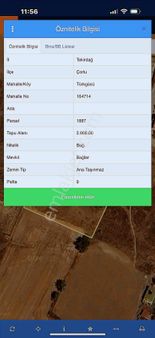 Akkaya İnşaattan Çorlu Türkücüde 2.900m2 Bağ Yeri