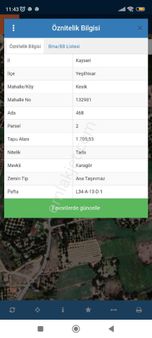 Kaçmaz Emlaktan Yeşilhisarda Kayısı Bahçesi