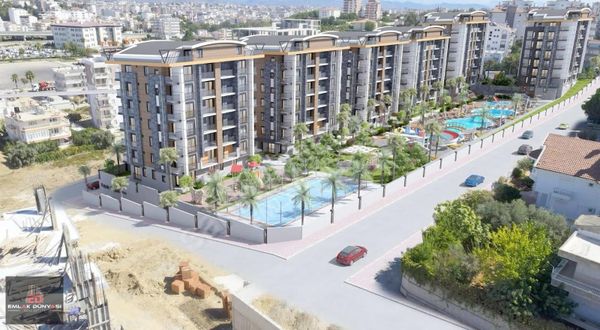 Serik'te Heaven Garden Sitesi Havuzlu 1+1 Esyasiz Kiralık Daire