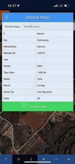 Çamlıyayla Namrun'da 1890 M2 Tek Tapu Ceviz Bahçesi!