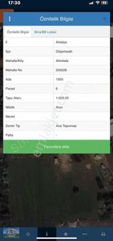 Doşemealtı Altınkalede 3 Kat İmarlı, 1028 M² Villa Arsası!