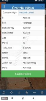 Pınarbaşı Yusuflarda Yola Cepheli Tarla