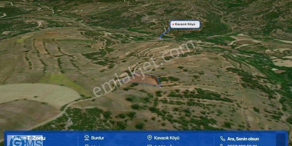 Burdur Merkez Kavacıkta 3992 M² Tarım Arazisi