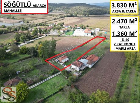 Söğütlü Akarca 3.830 M² Yatırımlık Konut İmarlı Arsa Ve Tarla