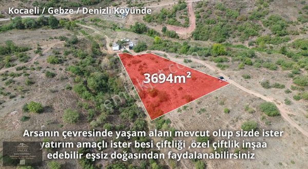 Gebze Denizlide 3700 Metrekare Tek Tapu Yatımrımlık Tarla