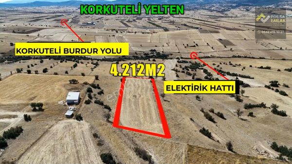 ✅korkuteli✅yeltende De✅satılık 4.212m2 Tarla