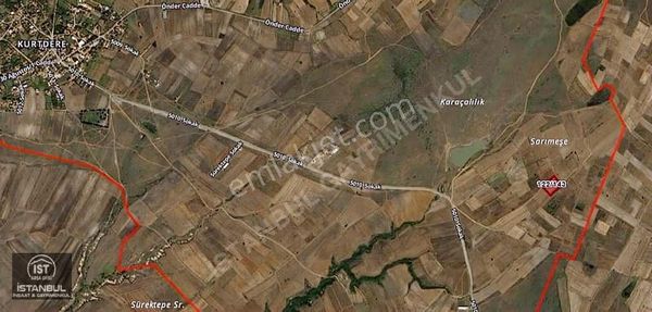 Saray Kurtdere Mahallesinde Tek Tapu 6.349m² Satılık Tarla