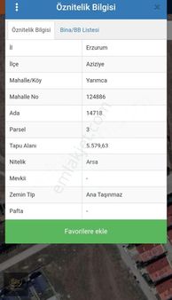 Lüx Erzurum'dan Dadaşkent Yarımca Yolunda Mükemmel Villa Arsası