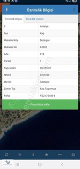 Kaş Bezirgan Da Denize Sıfır Arsa...