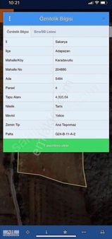 Adapazarı Karadavutluda Harika Konumda Yol Cepheli