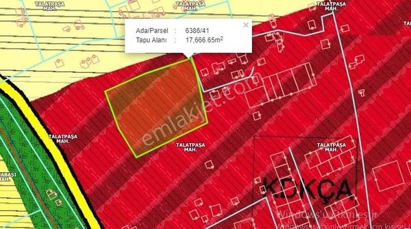Talatpaşa Mh.tekstilkent Arkası Kadastro Ticari Arsa'da Hisse