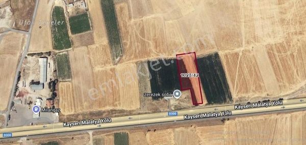 Kayseri Malatya Yoluna Sıfır "6277m2." Arazi