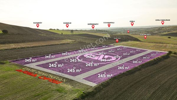 Silivri Değirmenköy Tepe Konumda ﻿245 M² Satılık Parseller