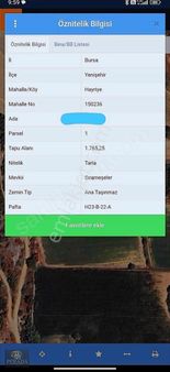 Bursa Hayriye Köyü'nde İmar'a Sınır 1765 M² Satılık Tarla