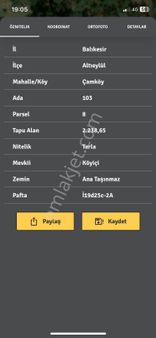 Balikesir Altı Eylülde Acil Satılık Arsa