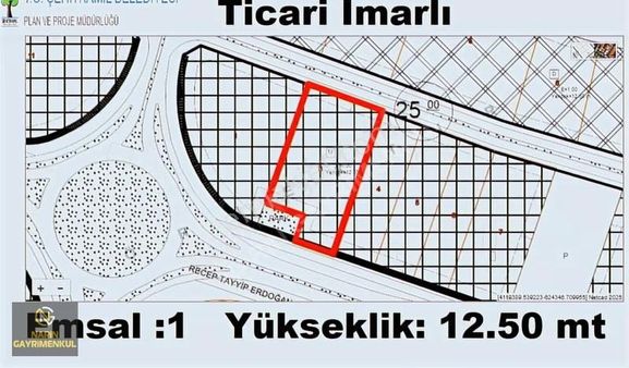 Kuzeyşehir Yolunda 300 M2 Ticari İmarlı Arsa Emsal:1 Yüks:12,5