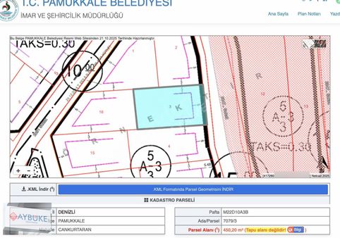 Aybüke'den Cankurtaran'da 450 M2 Arsa