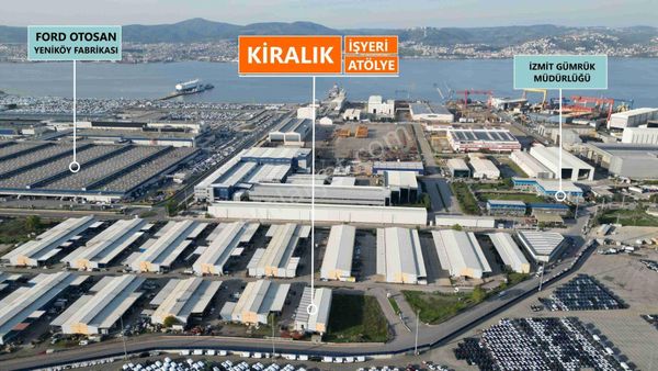 Başiskele Sanayi Sitesinde 6'lı Kullanıma Hazır Kiralık Dükkan