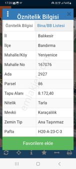 Bandırma _çanakale Yol Üstü Yeniyenice 8 Dönüm Verimli Bademlik Satılıoktır