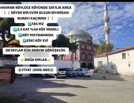 Havran Köylüce Köyünde Satılık Arsa❗❗köyde Bir Evim Olsun Diyorsan Burayı Kaçırma