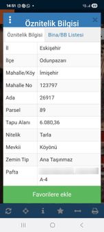 İmişehirde Satılık Tarla