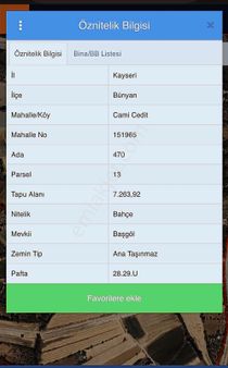 Bünyanda Cami Cedit Mah Muhteşem Konumda Ağaçlarla Çevrili Bahçe