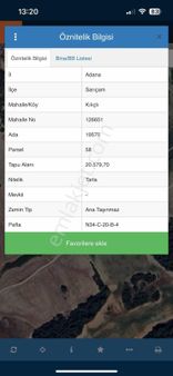 Rng' Den Sarıçam Kılıçlıda İmara Açılacak Bölge Yatırımlık Tarla