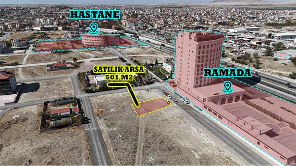 Karapınar Emlak'tan Satılık Ramada Otel Arkası 501 M2 Konut İmarlı Arsa