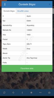 ▃artemin▃ Didim Ak Yeniköy Mahallesi'nde 328,71m² Arsa !