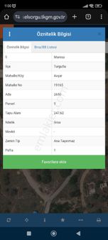 Turgutlu Eymen Emlak'tan Avşar Mahallesi Satılık İmarlı Arsa ✅