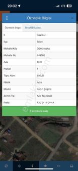 Gümüşyakada 850 M2 Arsa Satılık