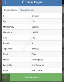 Erzurum Oltu İlçesi Güzelsu Köyü Küme Evleri No 1