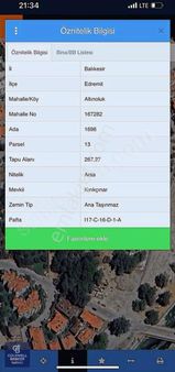 Edremit Satılık Arsa Zeytinlik