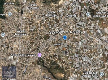 Hazar Yatırım'dan İmarlı Arsa Zeytinlik Mahallesi, Kepez