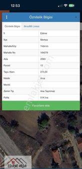 Arda Emlak Ofisin’den Yıldırım Tabyalar Yakını Konut İmarlı Arsa
