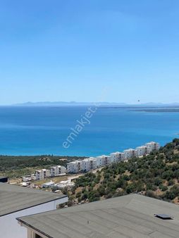 Didim Akbük Skyline'de Full Deniz Manzaralı 1+1 Köşe Daire