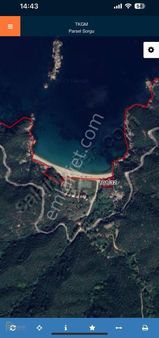 Ormanlı Köyü Manastır Koyunda Denize Sıfır Satılık 1698 M2 Arazi