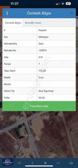 İldem Karşısı Kaçmaz 721 M2 Villa Parseli