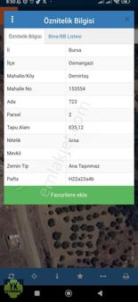 Osmangazi Demirtaş Villa İmarlı 850 M2 Arsa 2 Adet Ayrık Villa