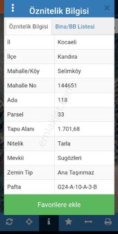 Kocaeli Kandıra Aciil Satılık Arsa