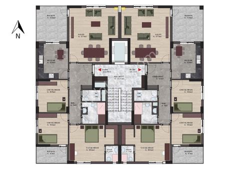 Trabzon Yalıncak 2+1 Satılık Daire Ödeme Kolaylığı