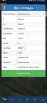 Kadamut Mevkii Tarla