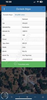 Altıeylül Karabeyler Mahallesi Satılık Arsa