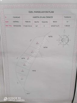 Tekirdağ Kapaklı Bahçeağıl 261 M2 Tarla