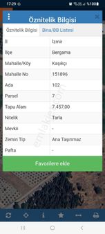 Satılık Müstakiltapu Tarla