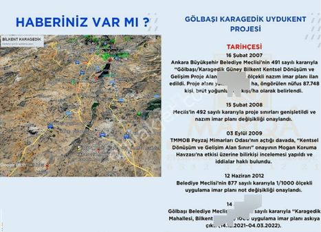 Gölbaşı Karagedik İmarda Satlık İmarlı 400m2 Arsa Mng Projesinde