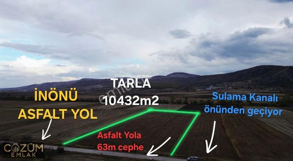 Bozüyük Kandilli'de Çift Yol Cepheli (asfalt + Toprak ) Tarla